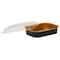 Handi-Foil Handi-Foil Gourmet-To-Go Small Black Gold With Lid Combo, PK100 4215-55-100WDL - alternate 1